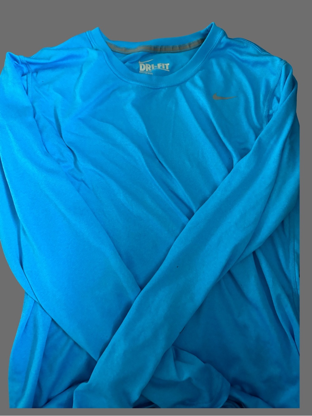 Nike Men’s Long Sleeve Dri-FIT Shirt - Bright Blue